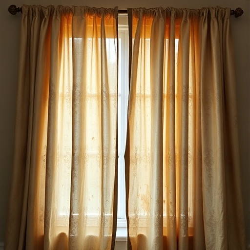 Vintage Curtains Before
